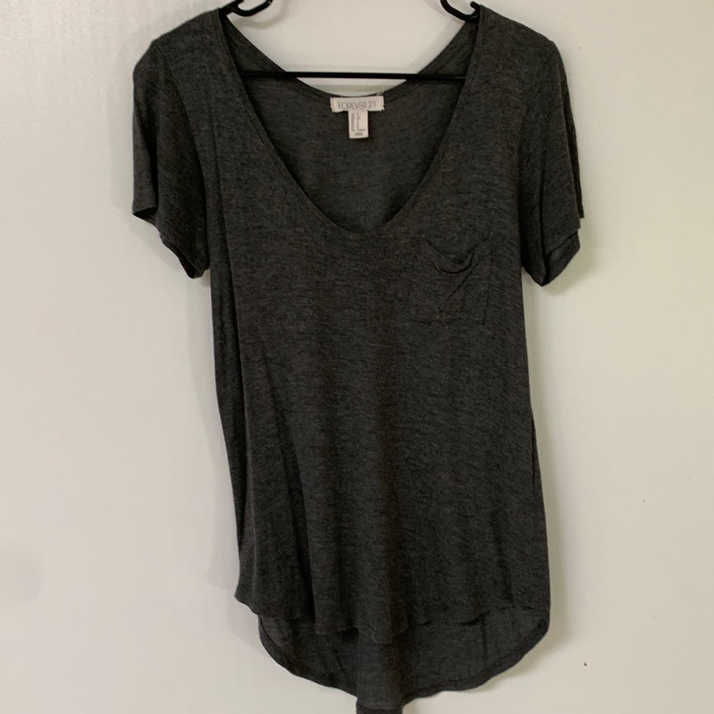Forever 21 Dark Gray T-Shirt